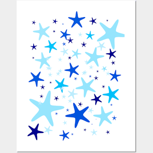 Blue Stars Posters and Art